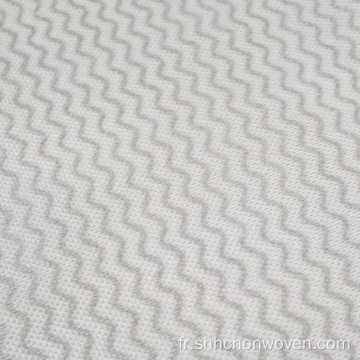 Fabrics de tissu gris non tissés liés imprimés biodégradables